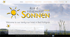 Desktop Screenshot of kurhotel-sonnen.de