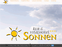 Tablet Screenshot of kurhotel-sonnen.de